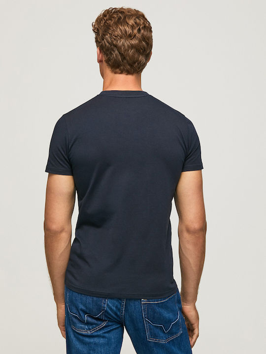 Pepe Jeans Men's Short Sleeve T-shirt Navy Blue