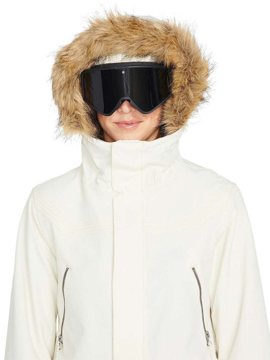 Volcom Shadow H0452306-OFW Γυναικείο Μπουφάν για Σκι & Snowboard Λευκό
