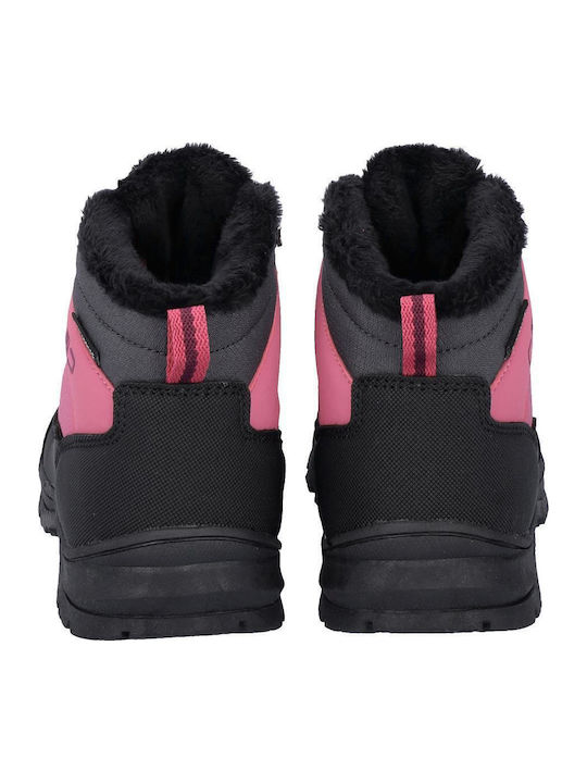 Kids Waterproof Hiking Boots Annuuk Pink