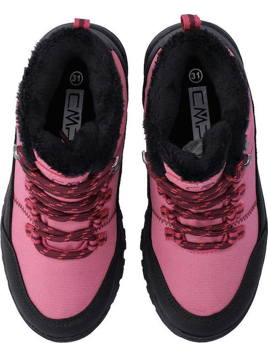 Kids Waterproof Hiking Boots Annuuk Pink