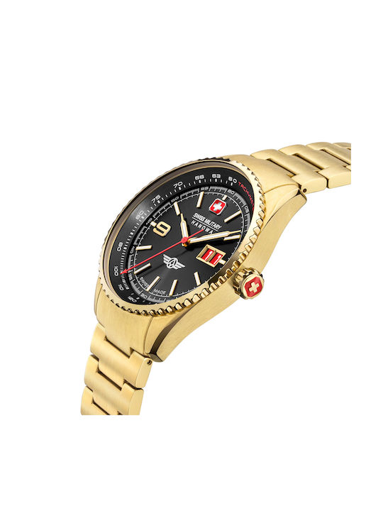 Swiss Military Hanowa Hanowa Air Watch Battery with Gold Metal Bracelet