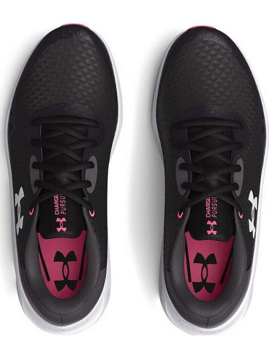 Pursuit 3 Gs Kids Sports Shoes Running with Laces Black