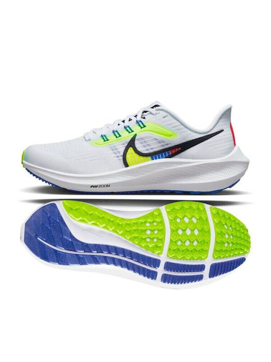 Pegasus Air Zoom Pegasus 39 Kids Sports Shoes Running with Laces White
