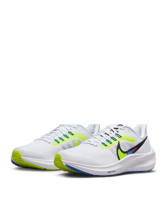 Pegasus Air Zoom Pegasus 39 Kids Sports Shoes Running with Laces White