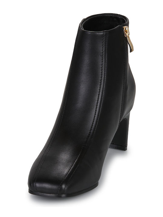 Seren55 Top Leder Damen Stiefeletten Schwarz