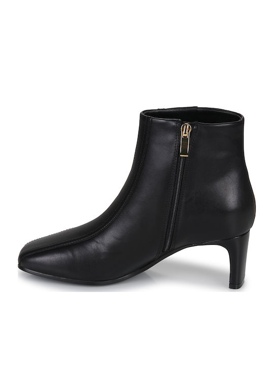 Seren55 Top Leder Damen Stiefeletten Schwarz