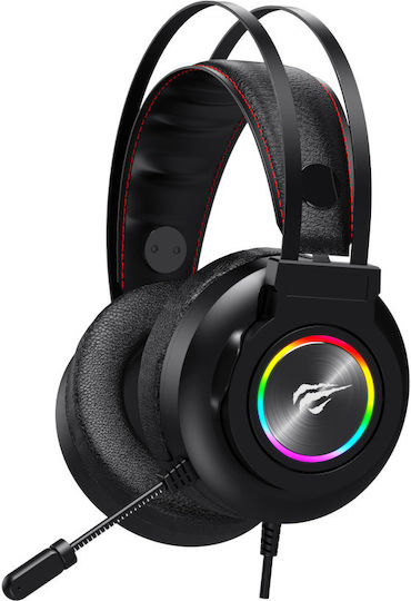 Havit H654d Over Ear Gaming Headset με σύνδεση USB