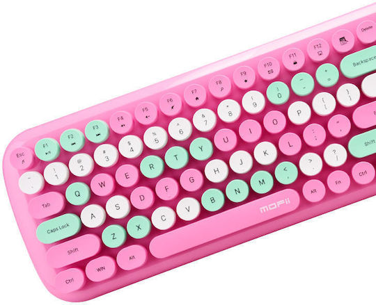 MOFII Candy XR Kabellos Tastatur & Maus Set Englisch US Rosa