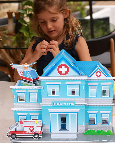 Fiesta Crafts Paper Construction Toy Hospital