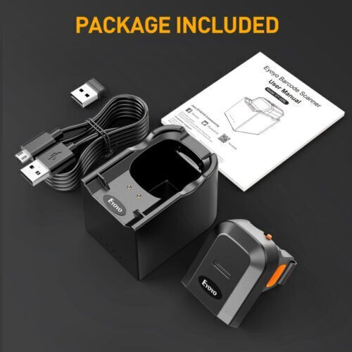 Eyoyo Eyoyo Mini 1D Ring Scanner Ασύρματο με Δυνατότητα Ανάγνωσης 1D Barcodes