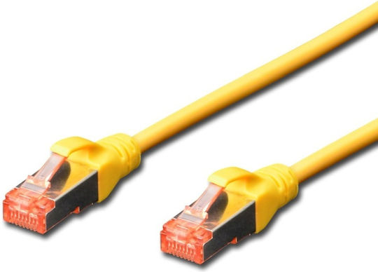 Digitus S/FTP Cat.6 Ethernet Network Cable 0.5m Yellow 6pcs