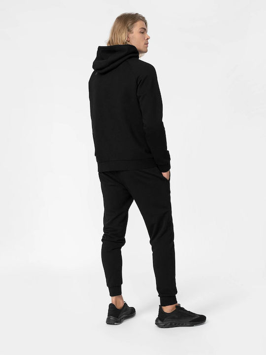 4F Men's Sweatshirt with Hood Black