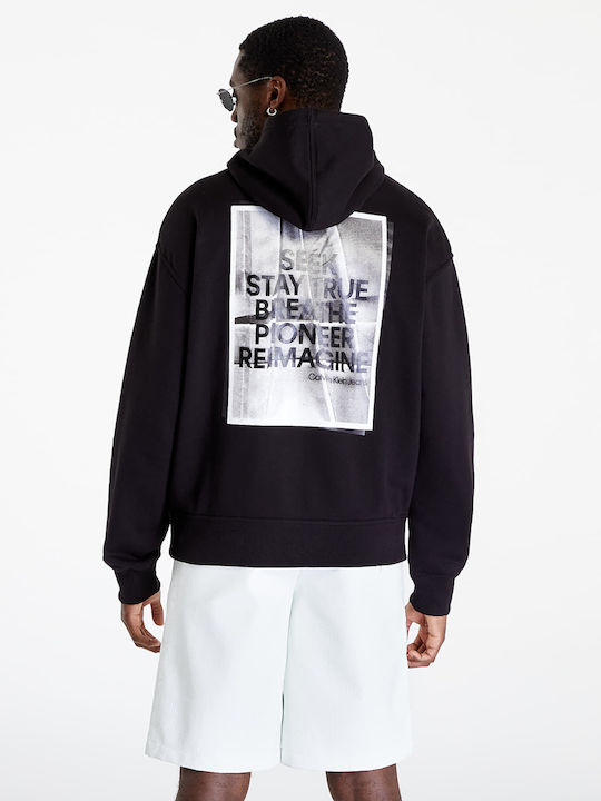 Calvin Klein Men's Sweatshirt with Hood Black