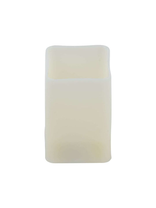 GloboStar Candle Decorative Lamp Wax Polish White 12pcs