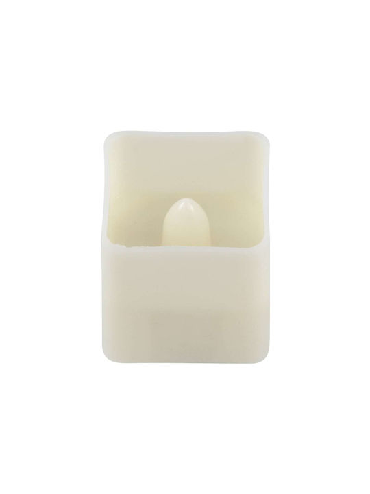 GloboStar Διακοσμητικό Φωτιστικό Candle LED Θερμό Λευκό 2700K Κερί 12τμχ