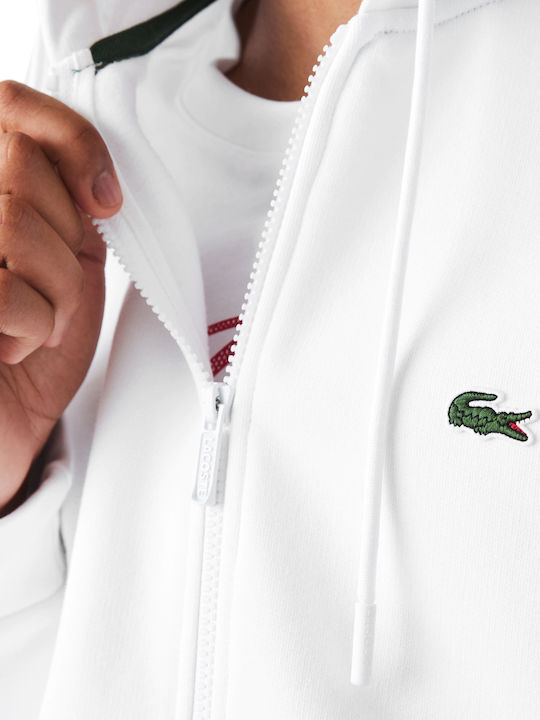 Hooded White Cardigan