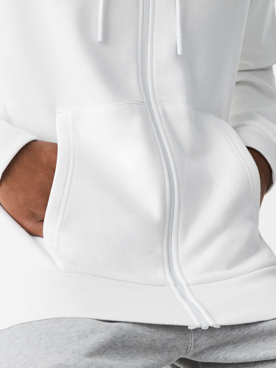 Hooded White Cardigan