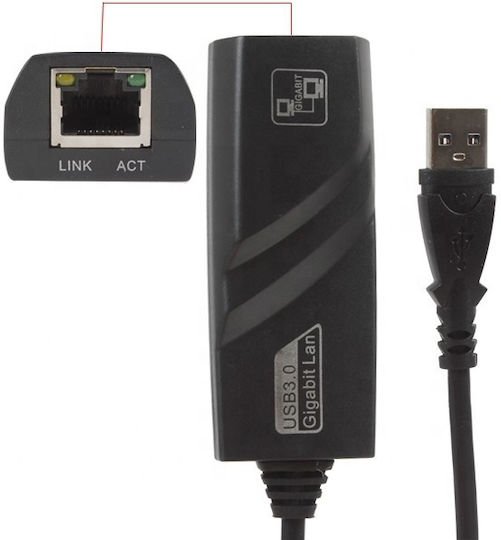 ATC 06.005.0057 USB Netzwerkadapter mit Verkabelter Verbindung Gigabit Ethernet