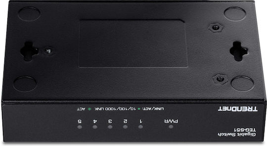 Trendnet TEG-S51 Unmanaged L2 Switch with 5 Gigabit (1Gbps) Ethernet Ports