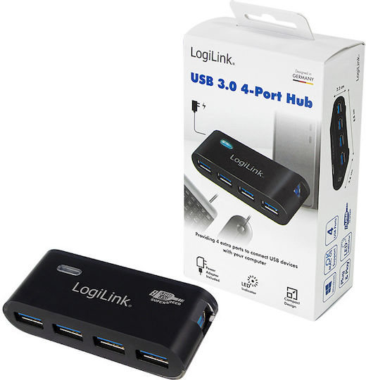 LogiLink USB Hub 4 Ports USB 3.0 with USB-A Connection