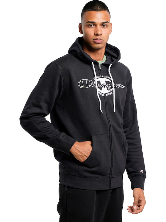 Black Hoodie Cardigan