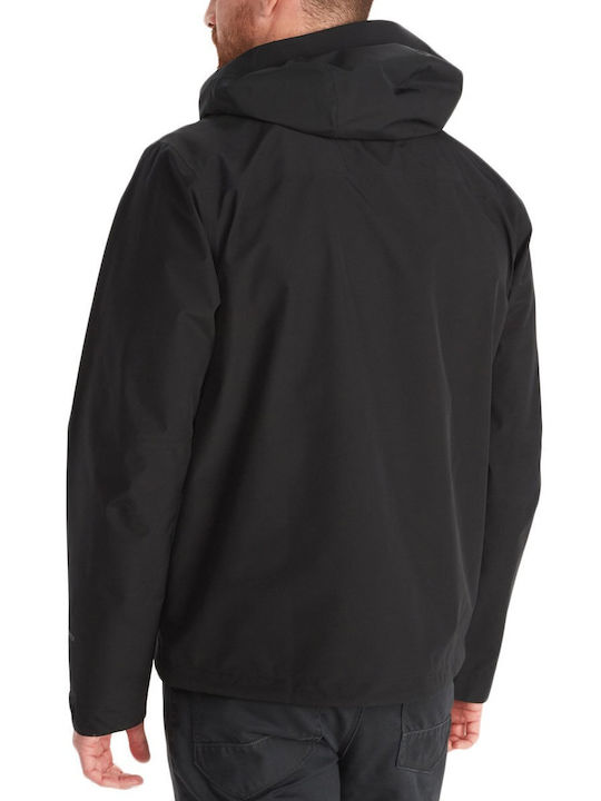 Minimalist Winter Jacket Hardshell Waterproof and Windproof Black