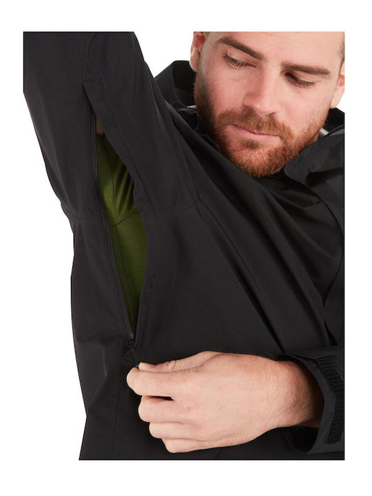 Minimalist Winter Jacket Hardshell Waterproof and Windproof Black