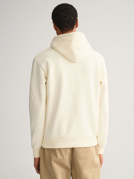 Gant Herren Sweatshirt mit Kapuze Beige