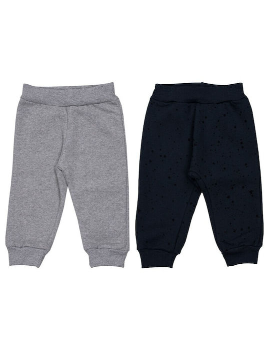 Nek Kids Wear Copilăresc Set de pantaloni de trening Albastru deschis 3buc