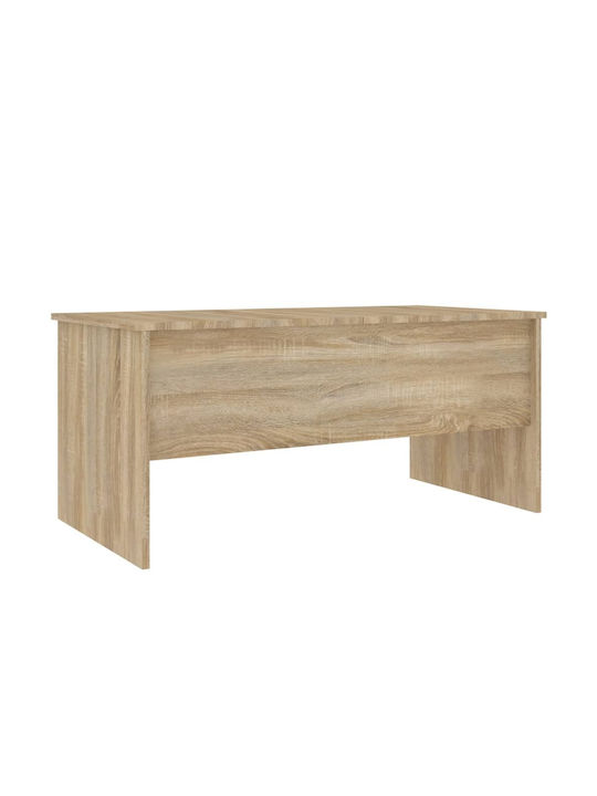 Sonoma Eiche Rechteckiges Zentral Kaffeetisch mit Hebemechanismus M102xBreite50.5xHöhe46.5cm
