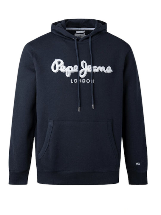 Lamont Φούτερ με Κουκούλα Navy Μπλε