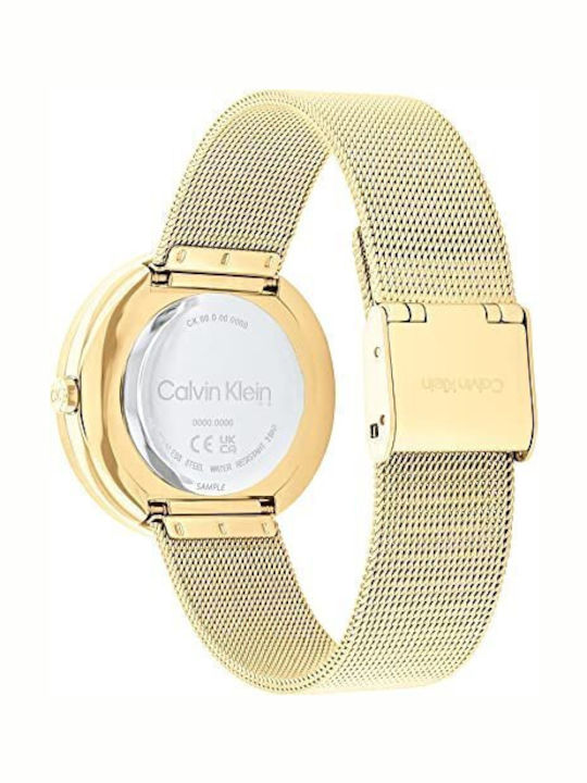 Calvin Klein Дамски Часовник 36mm Кварцов със Златна Метална Верижка