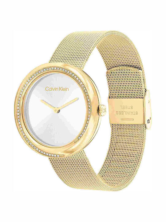 Calvin Klein Кварцов Часовник с Метална Верижка Calvin Klein Кварцов Часовник с Метална Верижка