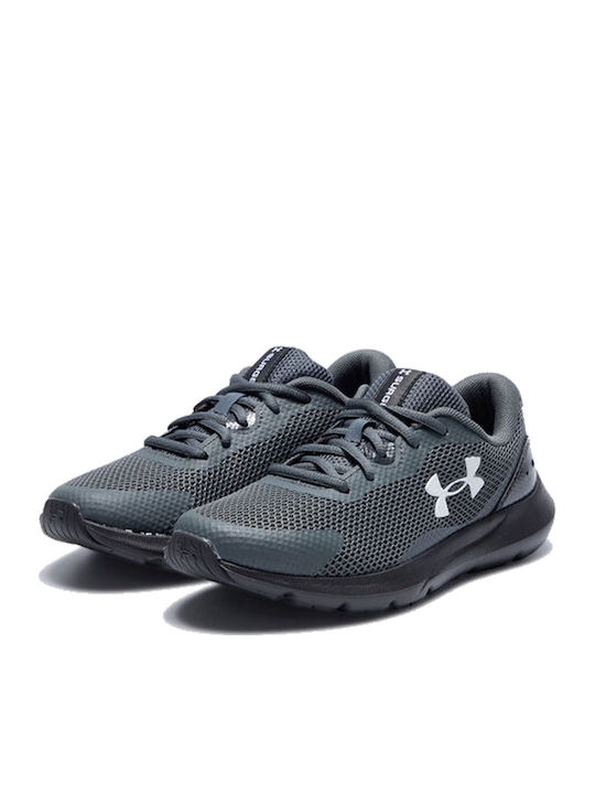 Bgs Surge 3 Kids Sports Shoes Running with Laces Gray