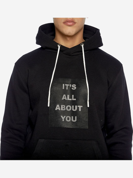 Sweatshirt with Hood Black