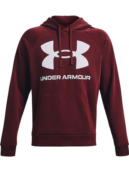 Rival Sweatshirt With Burgundy Hood
