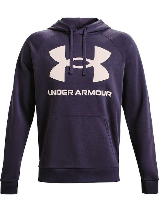 Rival Big Sweatshirt With Purple Hood