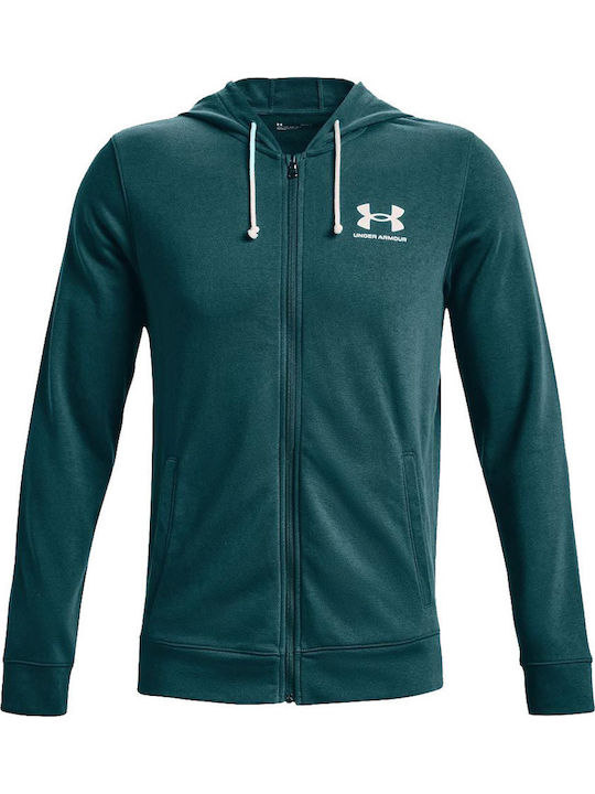 Rival Terry Sweatshirt with Hood Petrol Blue