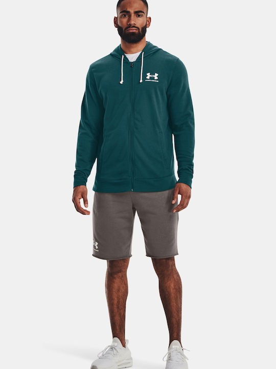 Rival Terry Sweatshirt with Hood Petrol Blue