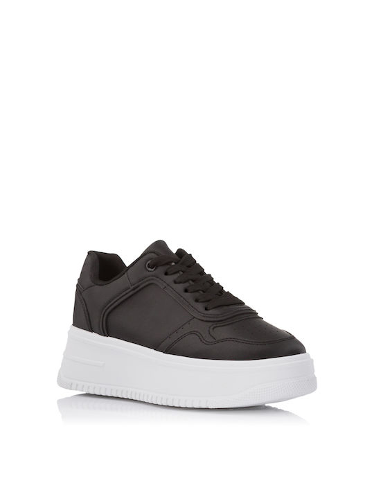 Plato Plato Γυναικεία Flatforms Sneakers Μαύρα