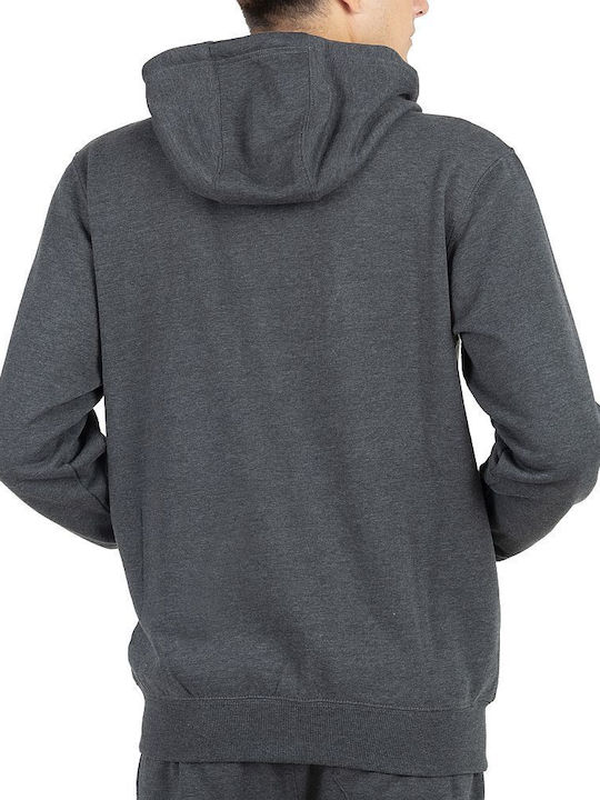 Russell Athletic Men's Sweatshirt Jacket with Hood and Pockets Gray