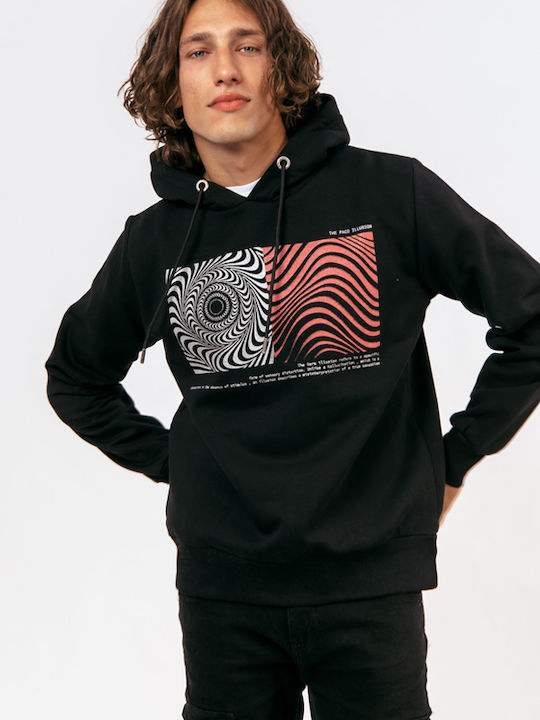 Paco & Co Men's Sweatshirt with Hood Black