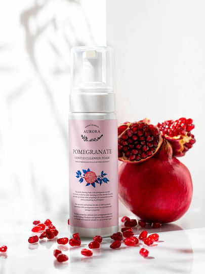 Aurora Natural Pomegranate Αφρός Καθαρισμού Προσώπου για Ακνεϊκές Επιδερμίδες 150ml