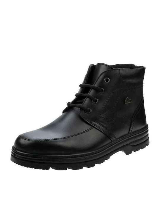 Leder Schwarz Herrenstiefel Anatomisch