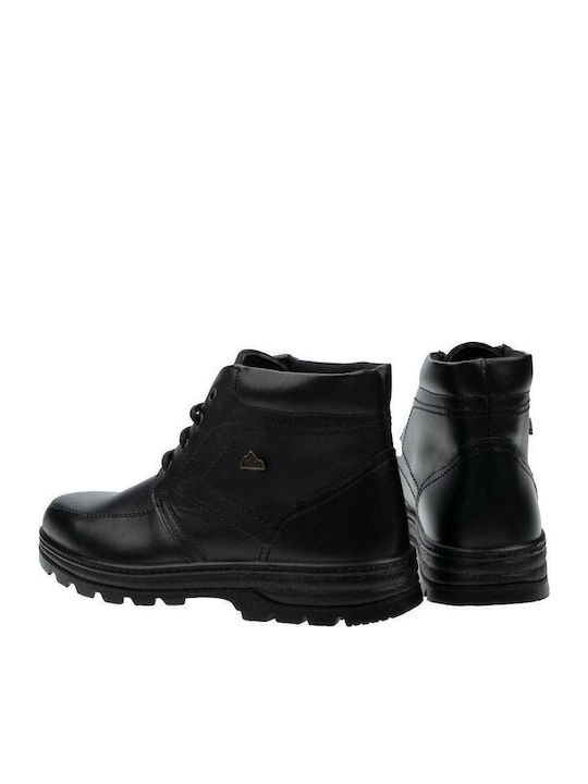 Leder Schwarz Herrenstiefel Anatomisch