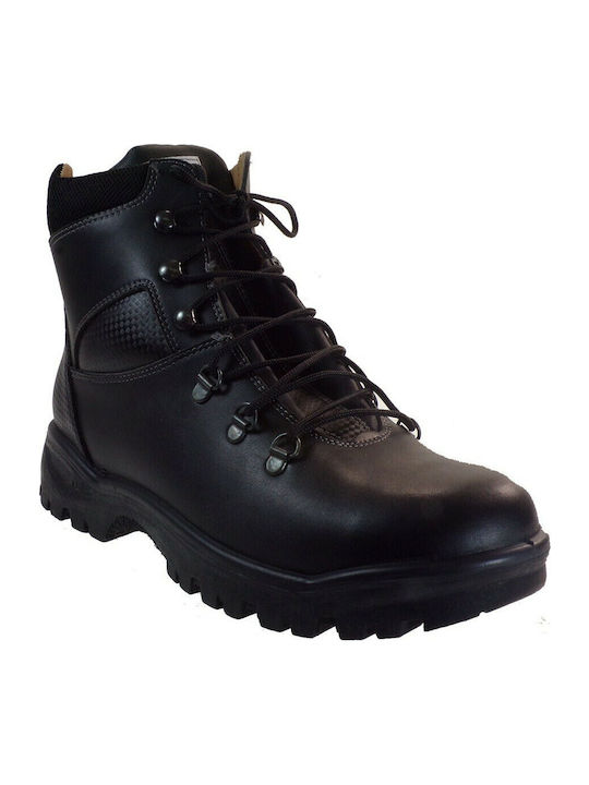 Aeropelma Men's Leather Military Boots Black