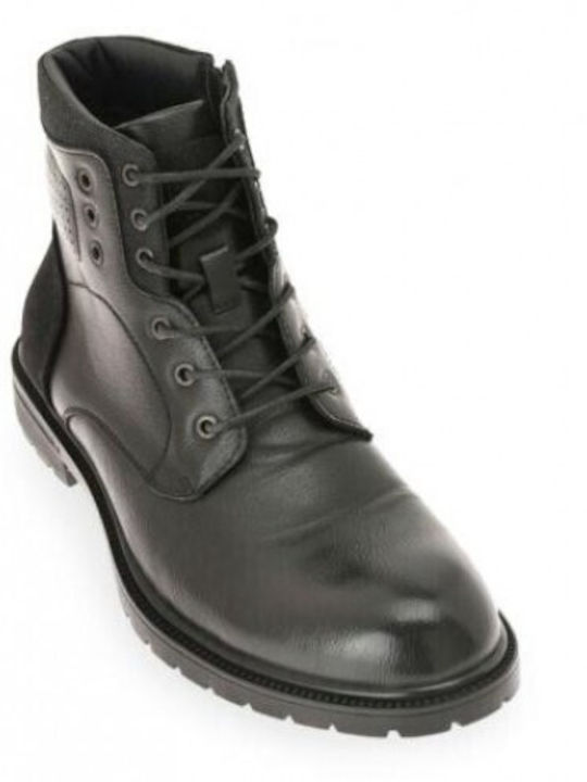 JK London Schwarz Herrenstiefel