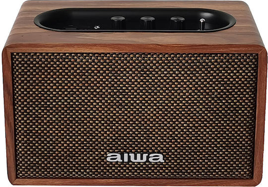 Aiwa Retro Bluetooth Speaker 20W with Battery Life up to 7 hours coffee