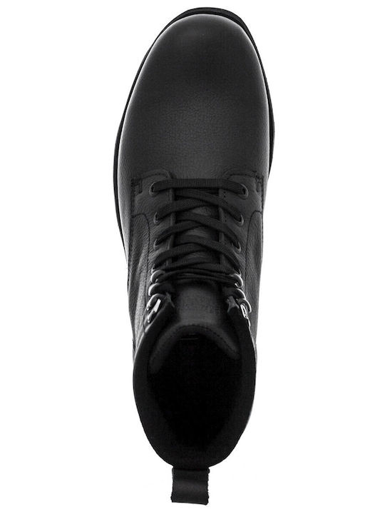 Piele Negru Ghete barbati