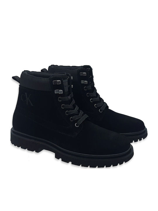 Suede Black Boots